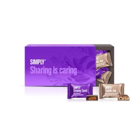 Simply Chocolate Sharing is caring gaveæske, 18 stk.